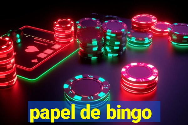 papel de bingo